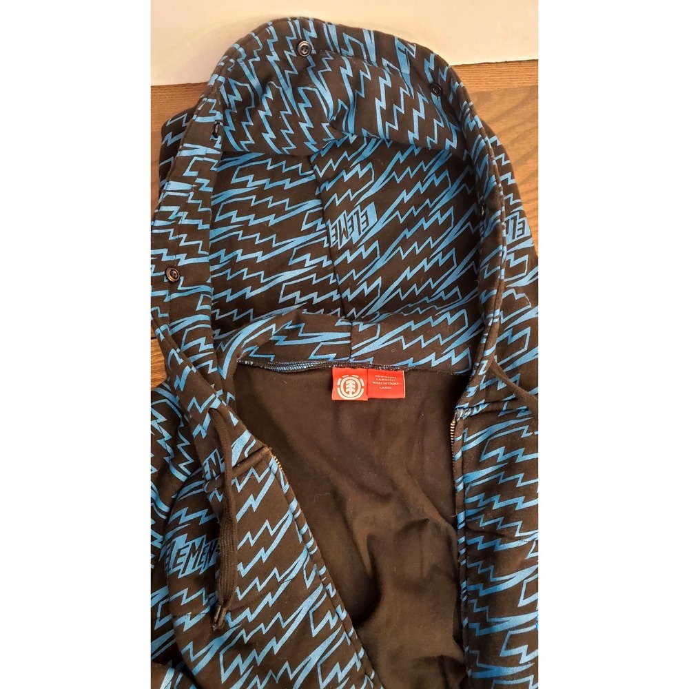 Vintage Element Hoodie Mens L Aqua Skateboard Full Zip Jacket - Picture 4 of 16